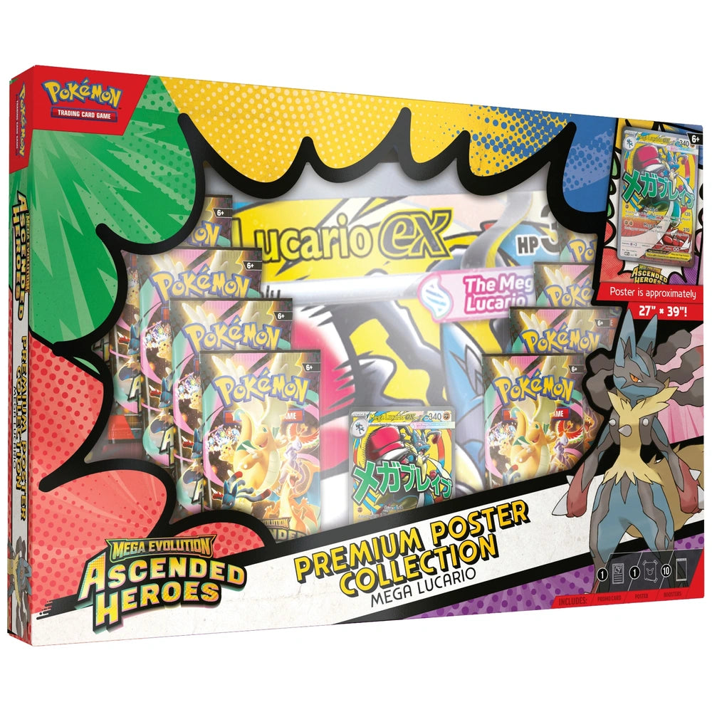 Pokémon Trading Card Game (TCG): Mega Evolution Ascended Heroes Poster Collection Assortment